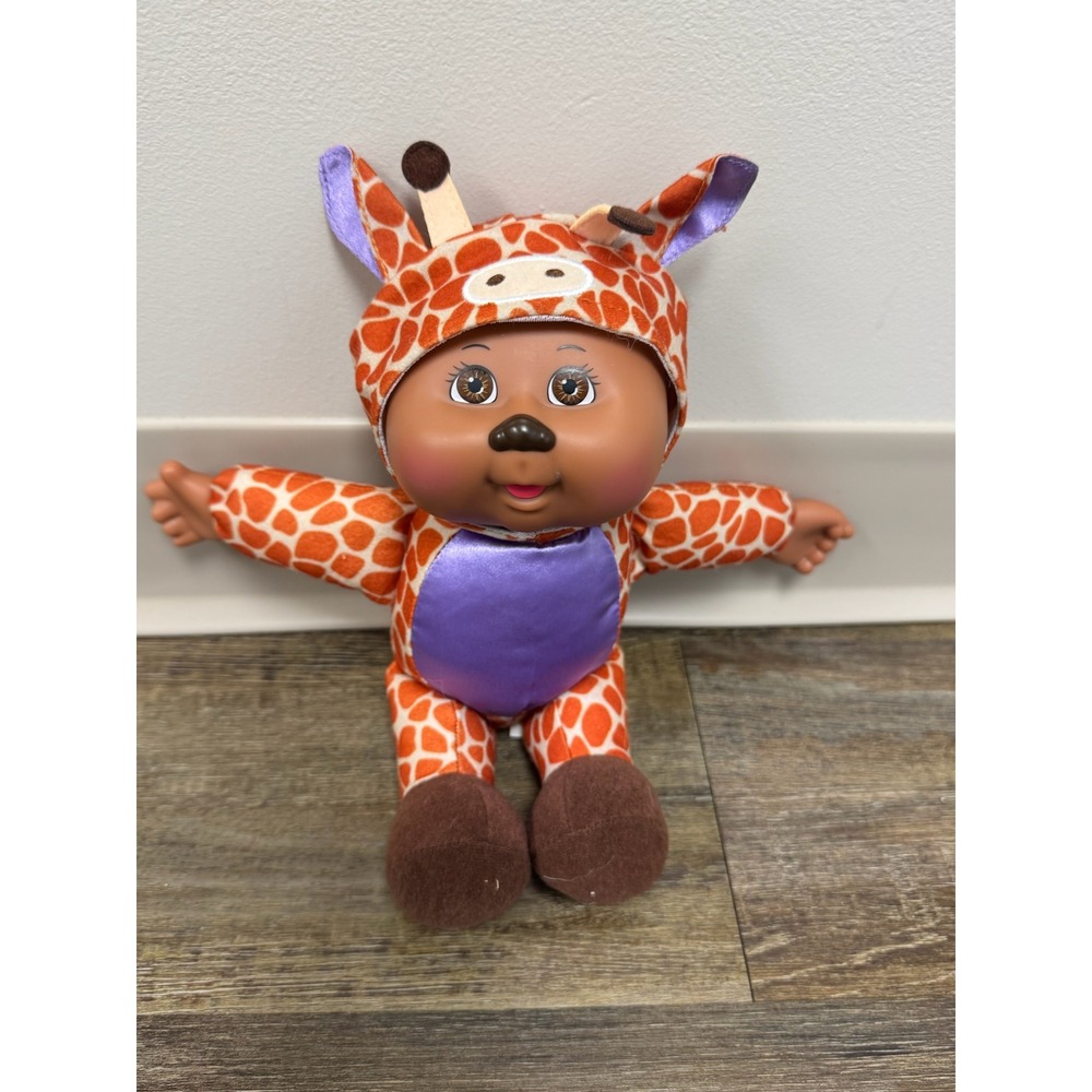 Cabbage Patch Kids Cuties Giraffe Plush Doll 9 Inch Orange Purple CPK Toy